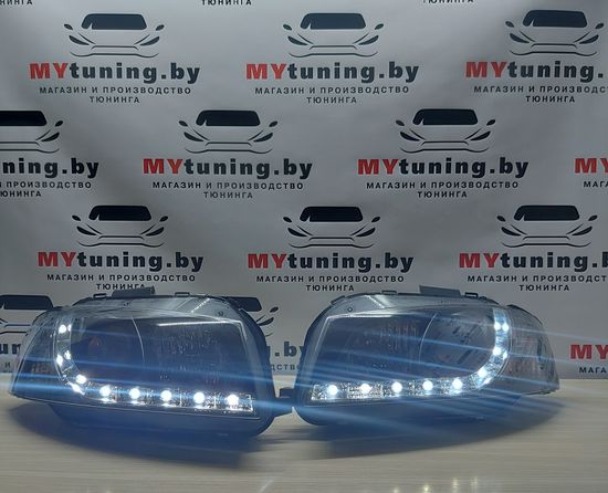 Передние фары Audi A3 8P daylight black