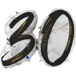 Шар Цифра 30 мрамор