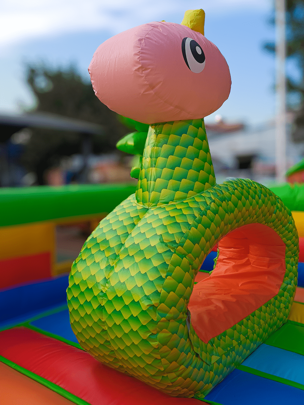 Коммерческий надувной батут «Дракончики», 16x11x8.5