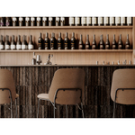 Стул барный Bergenson Bjorn Niels, рогожка, темно-коричневый