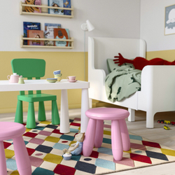 IKEA MAMMUT  (ИКЕА МАММУТ)  -  Детский стул, крытый/открытый/розовый