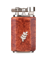 Зажигалка трубочная Mastro de Paja, серебро и бриар