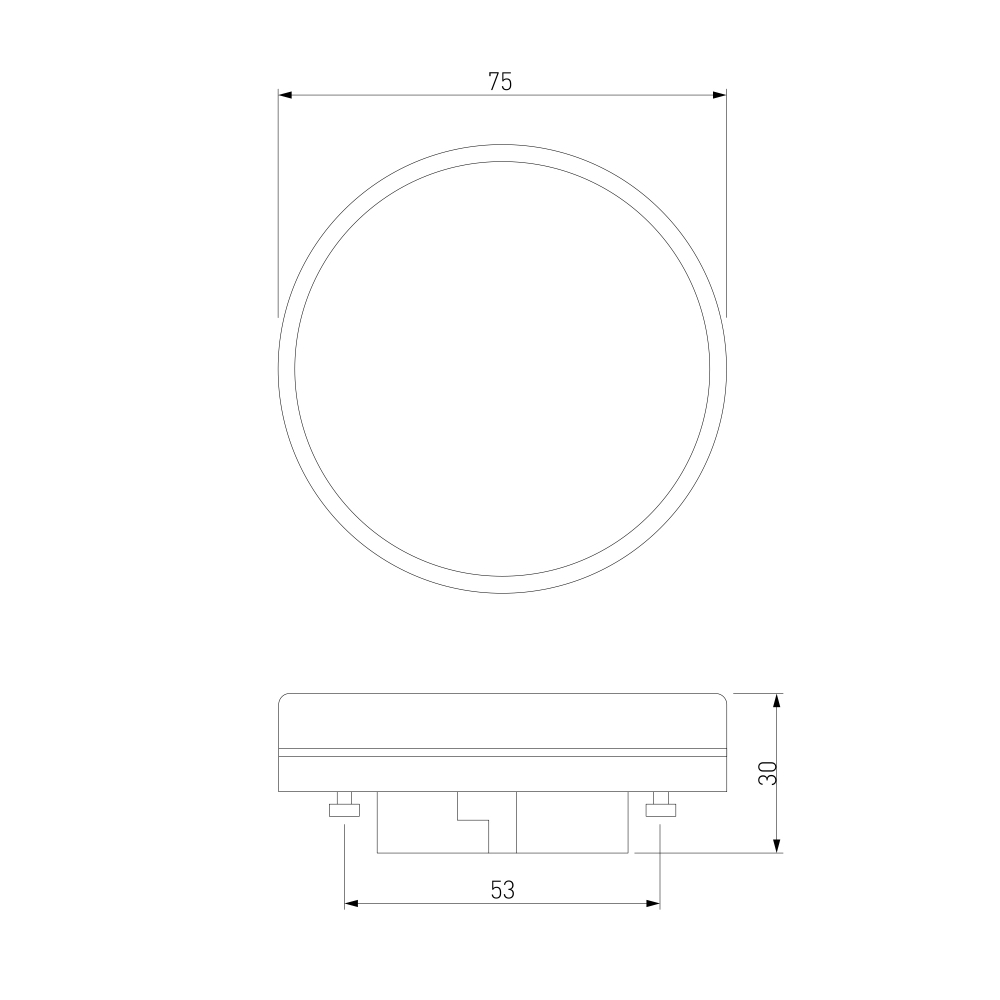 Светодиодная лампа GX53 LED PC 15W 3300K BLGX5313