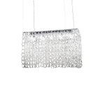 Pendant design lamp Giogali SP RE1 by Vistosi (Clear)