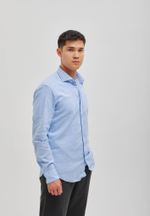 Рубашка мужская Лен LIGHT BLUE
