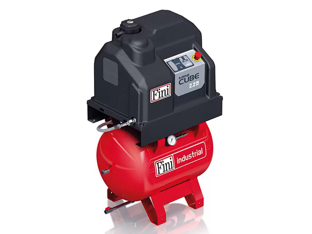 Маленький винтовой компрессор на ресивере FINI CUBE MINI 2.2-08-90 380В