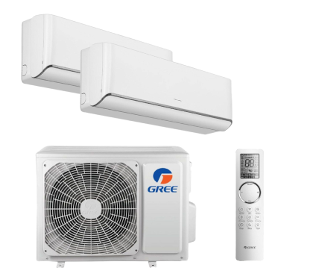 Мульти сплит-системы Gree на 2 комнаты (25+25 кв.м.) Airy white