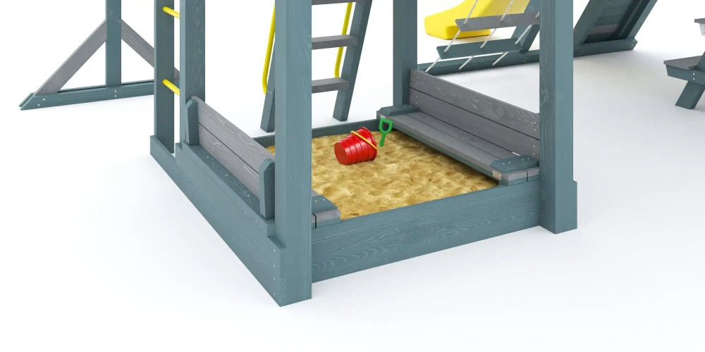 Деревянный игровой комплекс Савушка Lux - 9 COMFORT (Индиго)