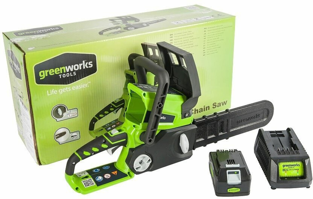 Аккумуляторная ударная дрель-шуруповерт Greenworks 3704107UA