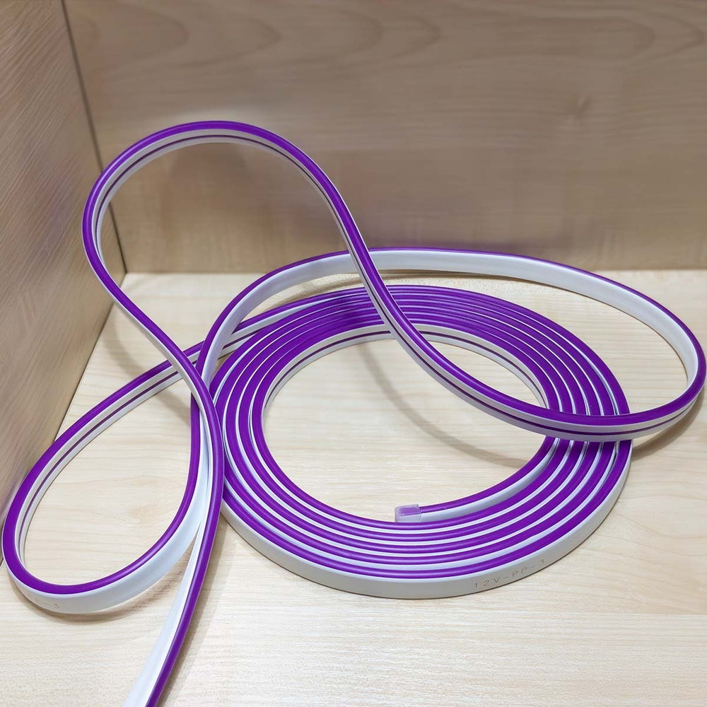 Светодиодная лента гибкий неон LEDbeLED 12V 6x12mm 120 LED/m IP67, фиолетово-пурпурный, 5 метров