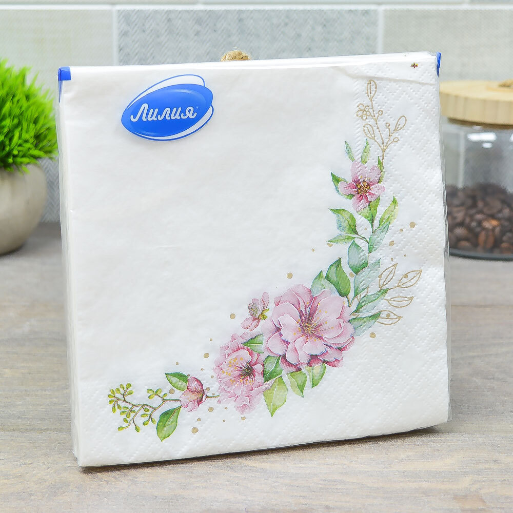 Салфетки 33*33см 20 листов 2-слойные "Лейтмотив"