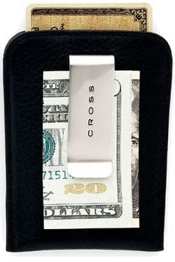 Футляр для визитных и кредитных карт CROSS FV цвет черный  с зажимом для банкнот (AC122-1)