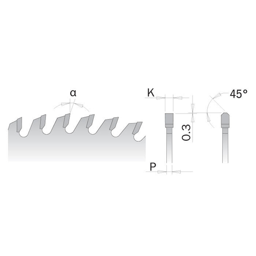 Диск пильный 300x30x3,2/2,2 5° TCG Z=96 281.696.12M