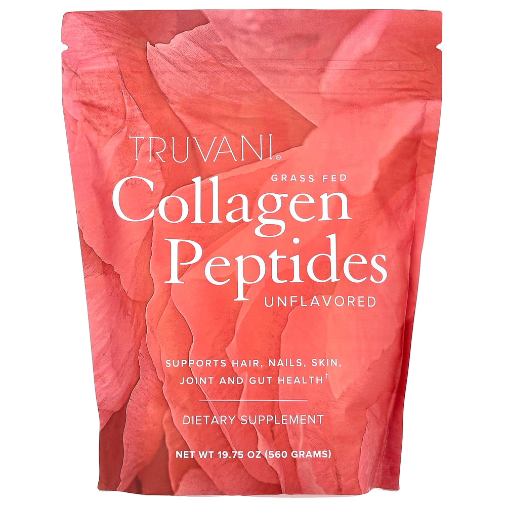 Truvani, Пептиды коллагена от травяного откорма, без добавок, 560 г (19,75 унции)