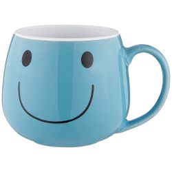 КРУЖКА КОЛЛЕКЦИЯ "ВЕСЕЛЫЙ СМАЙЛИК" 300 МЛ 9*8,2 СМ (КОР=48 ШТ.)