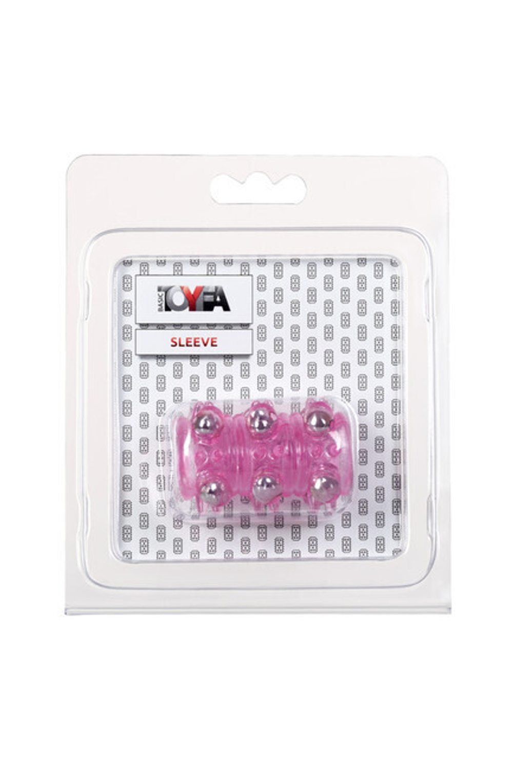 Насадка на пенис с шариками Pleasure Sleeve (Цвет: розовый)