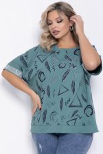 Блуза Симона (олива) Б12293-20 LT Collection
