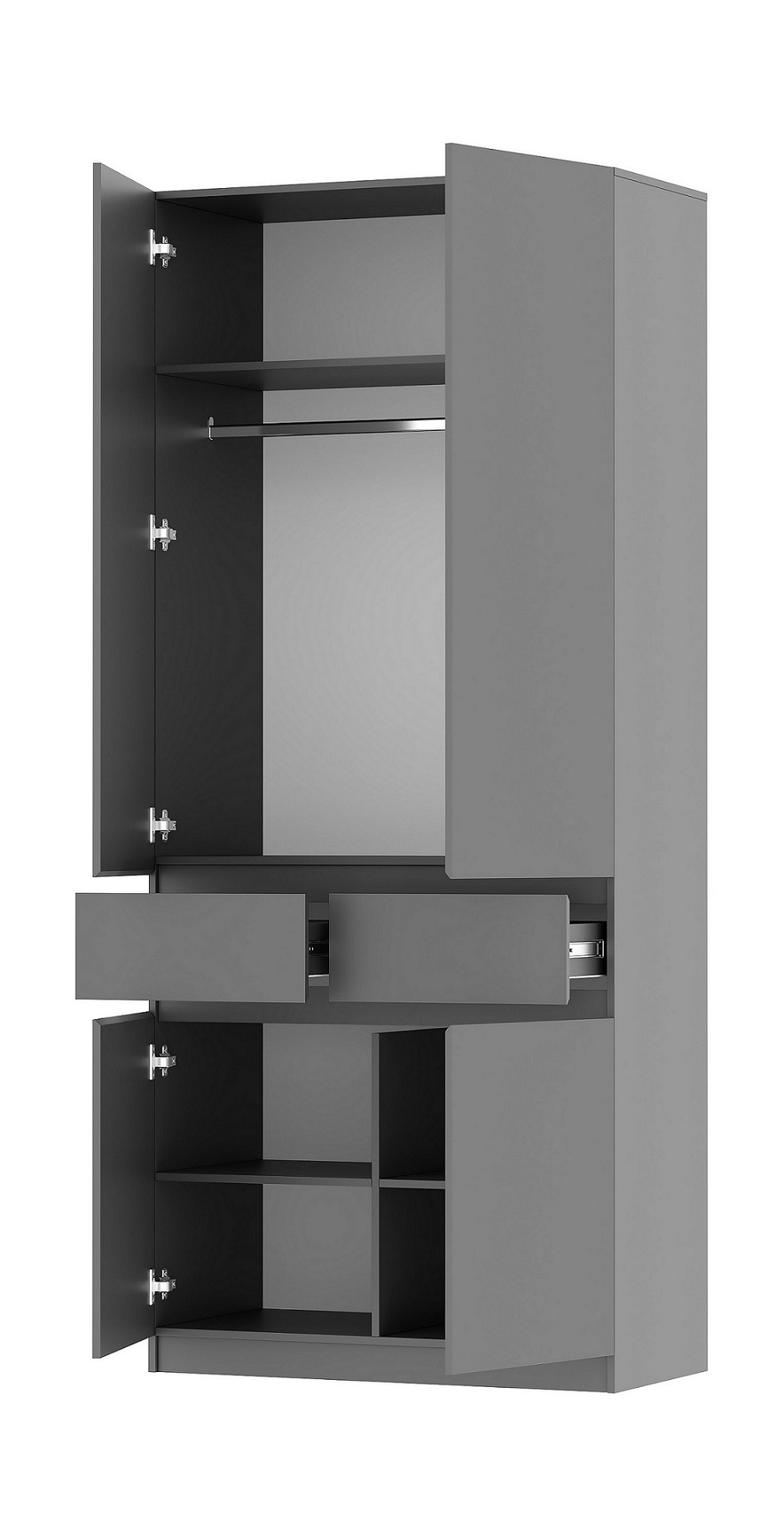 Шкаф 2-х ств. с ящиками Бостон