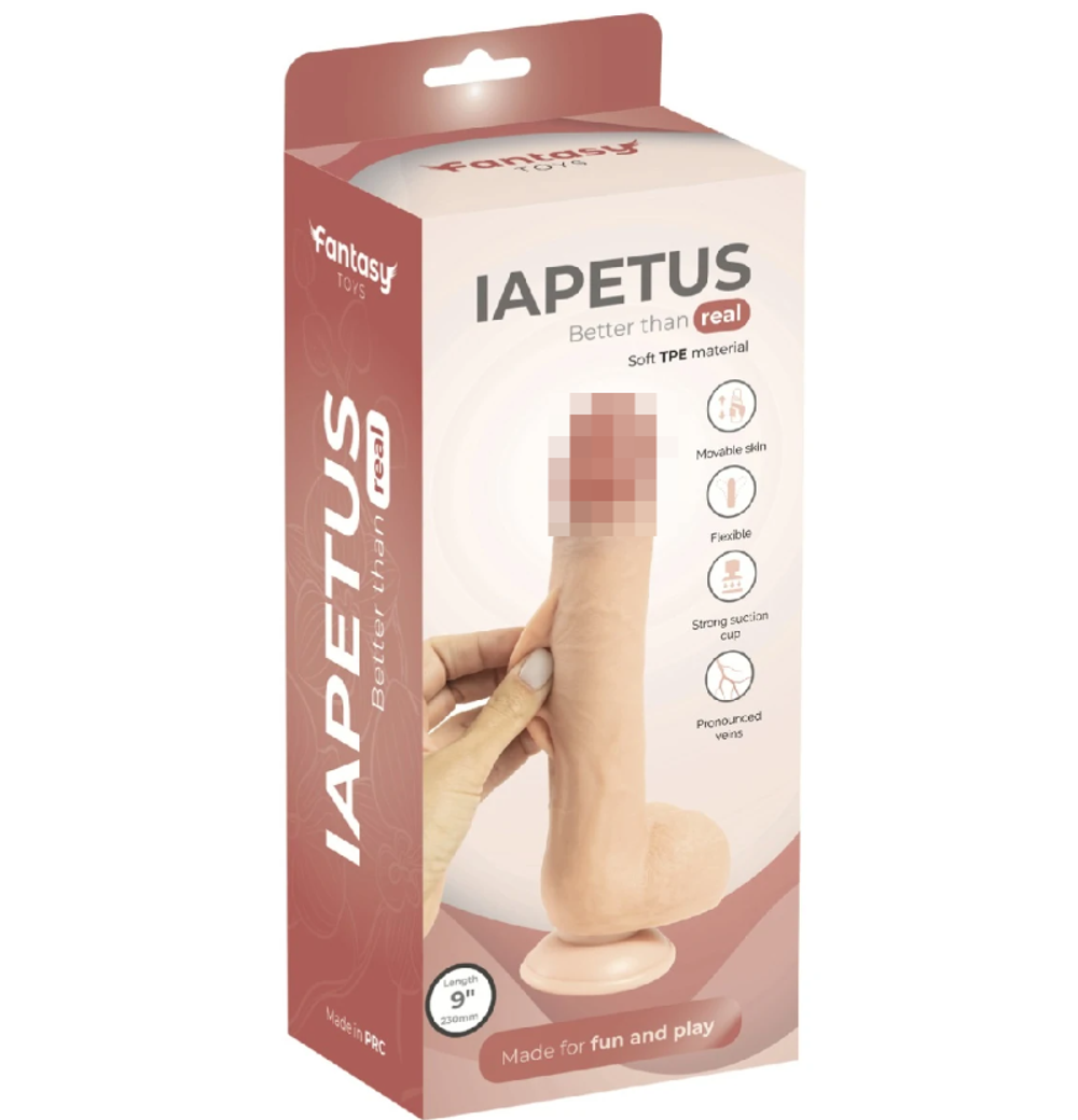 Фаллоимитатор Iapetus с подвижной кожей Fantasy Toys 23 см