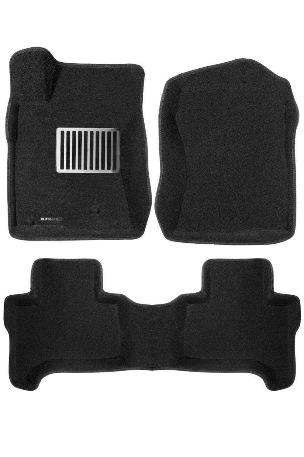 Коврики салона для TOYOTA LС Prado 120 (2003-2010)/LEXUS GX470 (1998-2008) Euromat 3D Lux черные. Арт. EM3D-005121