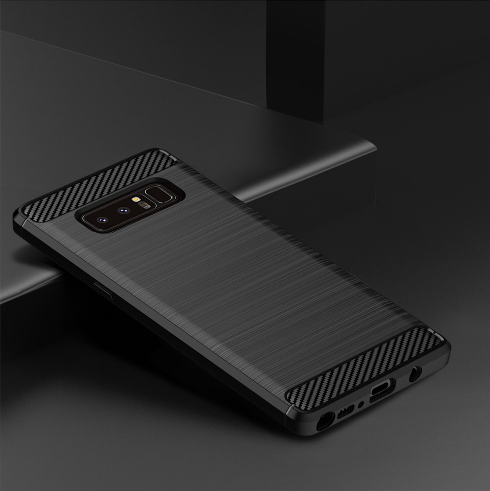 Чехол для Samsung Galaxy Note 8  цвет Black (черный), серия Carbon от Caseport