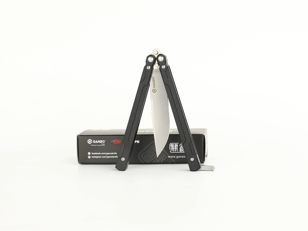Нож-бабочка Ganzo G766-BK, черный