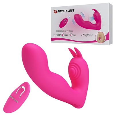 Вибратор Pretty Love с вагинальной и клиторальной стимуляциями BI-014843W-1