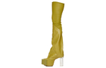 RICK OWENS/RO Over the knee Boots 12cm Men"s Acid Yellow
