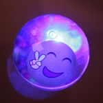 Мяч 6,5 см «Смайлики» (попрыгун с водой и подсветкой) СТИКЕР НА ВЛОЖЕНИЕ
