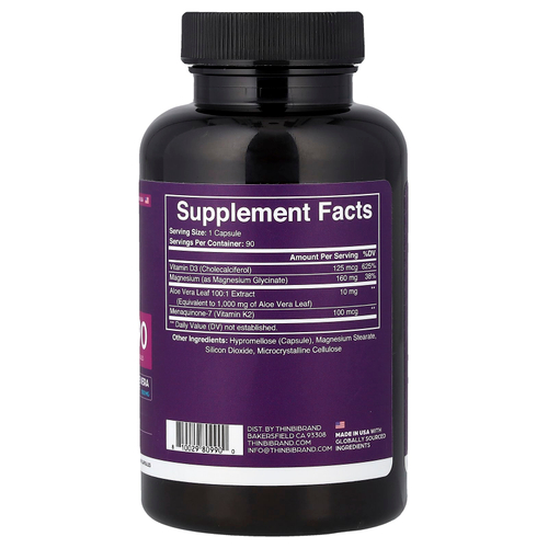 Thinbi, глицинат магния +, 90 капсул