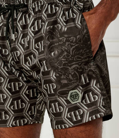 Шорты для плавания DRAGON Philipp Plein - черный(MMX0154 PTE003N)