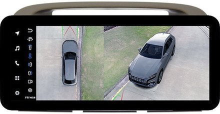 Магнитола Toyota Camry 30 2001-2006 (рамка оливковая) - Teyes LUX ONE 360 монитор 12.3" 2K QLED на Android 10, 6Гб+128Гб, CarPlay, 4G SIM-слот, 4 камеры в комплекте