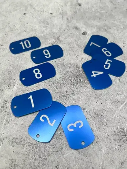 Номерки на ключи металлические