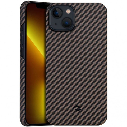 Чехол PITAKA MagEZ Case для iPhone 12 mini, Black/Gold Twill (чёрный/золотой)