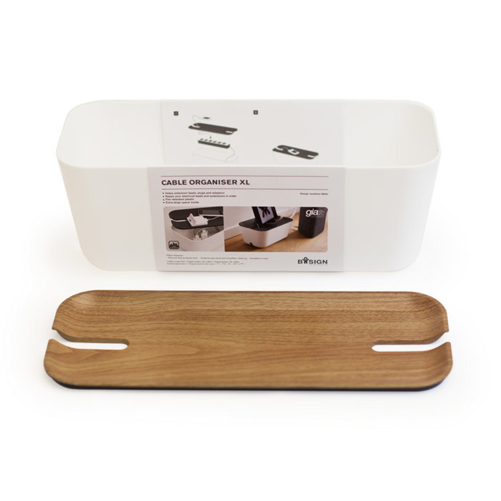 Органайзер для проводов hideaway большой белый