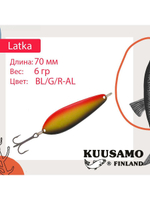 Блесна колебалка Kuusamo Latka 70/14 BLU/R-S