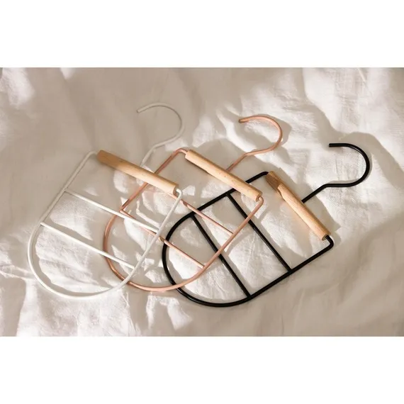 Вешалка для ремней и шарфов SAVANNA Wood, 11,3×24×1,1 см, цвет розовый