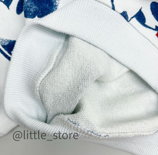 Комплект из футера "Микки Маусы" синий/белый