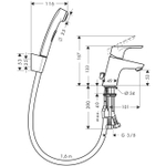 Набор для биде Hansgrohe Focus 31926000