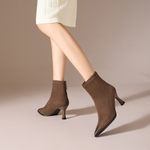 XUEHUI Cow Suede Ankle Boots 5 Cm Women"s