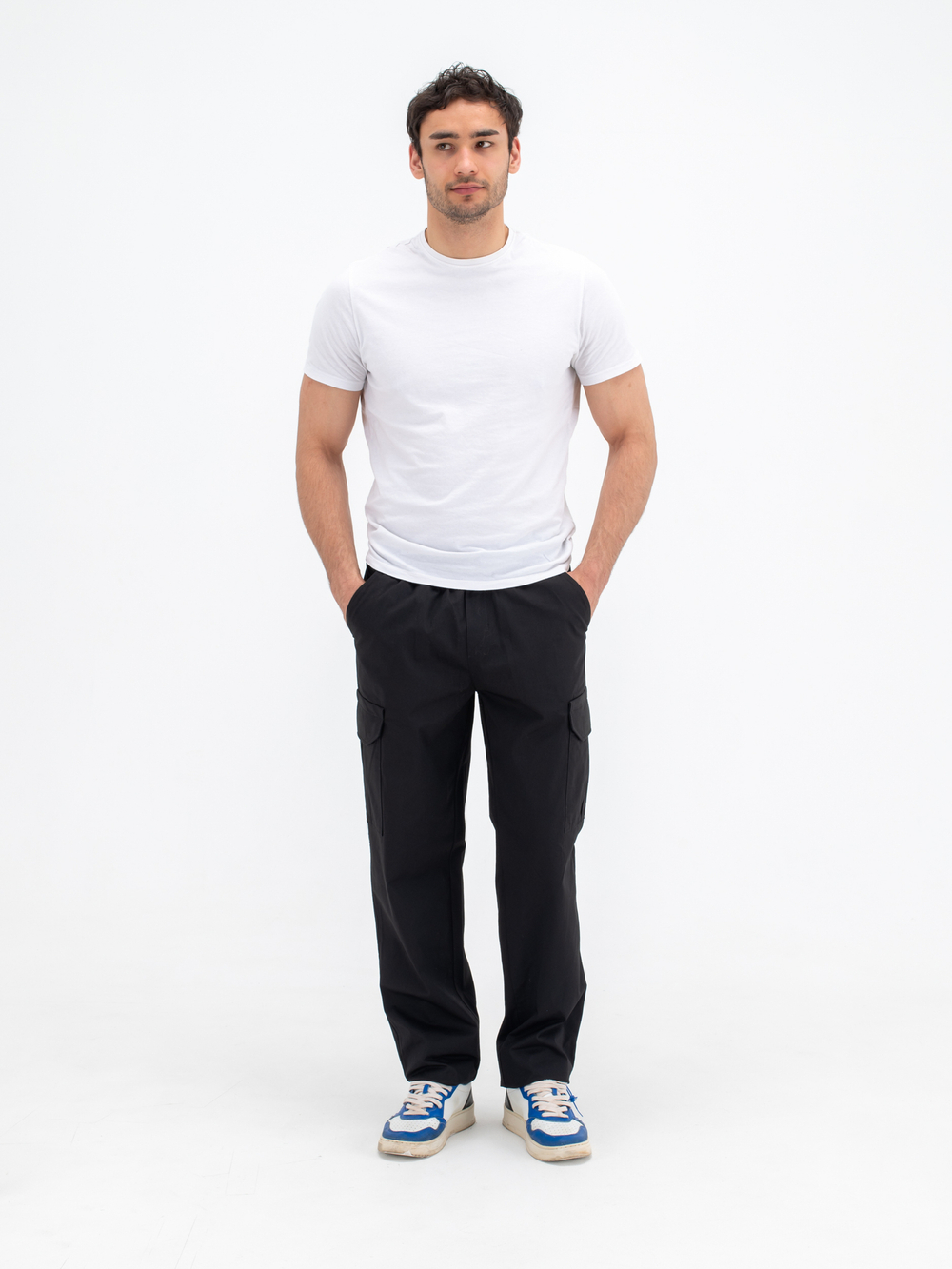 Карго джоггеры прямые. Уголь