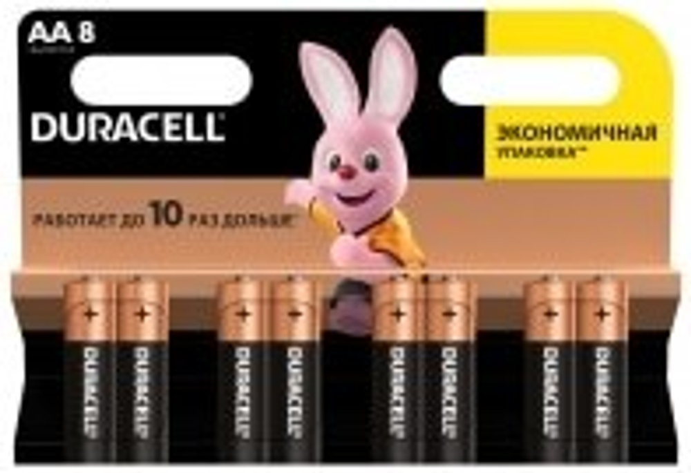 Элемент питания DURACELL Basic AA 1.5V LR6 8шт