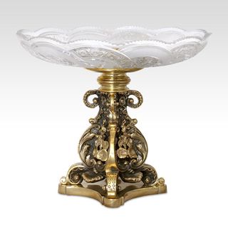 Ваза "Цветочная" (с хрустальной чашей)