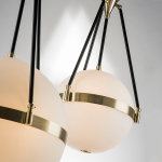 816037 Люстра MODENA 3х40W E27 ЛАТУНЬ/ЧЕРНЫЙ/БЕЛЫЙ