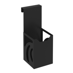 Навесной стакан для ручек и карандашей MAN-01.T-30 Металл Черный 80*110*200