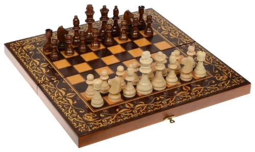 Шахматы деревянные Дракон с доской 40х40 см. SA-SH-514