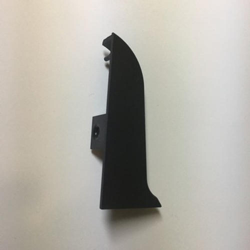 Заглушка левая к плинтусу "Cezar" 290 Чёрный