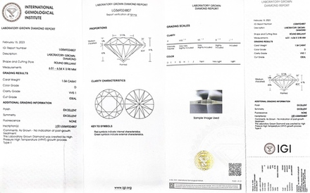 Лабораторно-выращенный бриллиант Кр-57 6.51-6.54 мм D/VVS1 1.04 ct