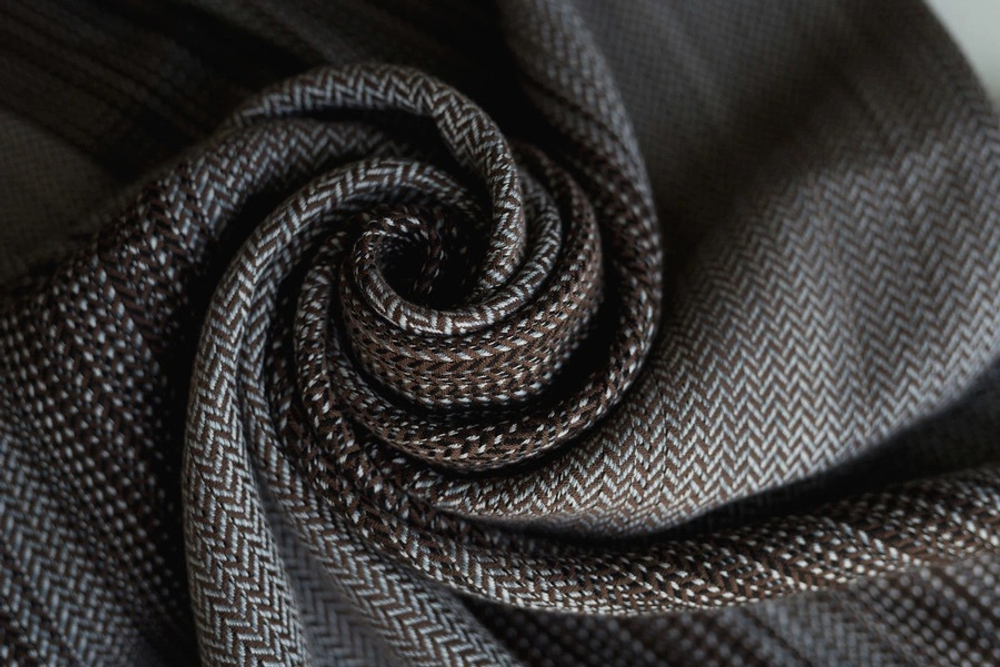 Слинг с кольцами «Херрингбон шоколадный»