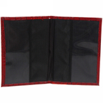 Обложка на паспорт «Классика» под крокодила, цвет красный